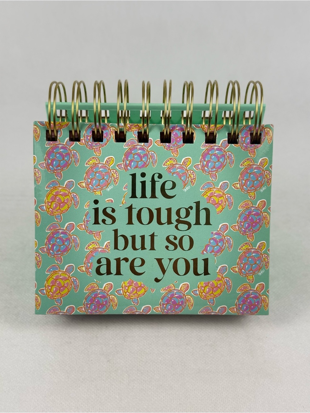 Perpetual Inspirational Flip Desk Calendar Daily Bible Verses Easel Turtle Quote